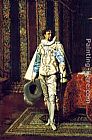 Ferdinand Roybet Canvas Paintings - A Cavalier